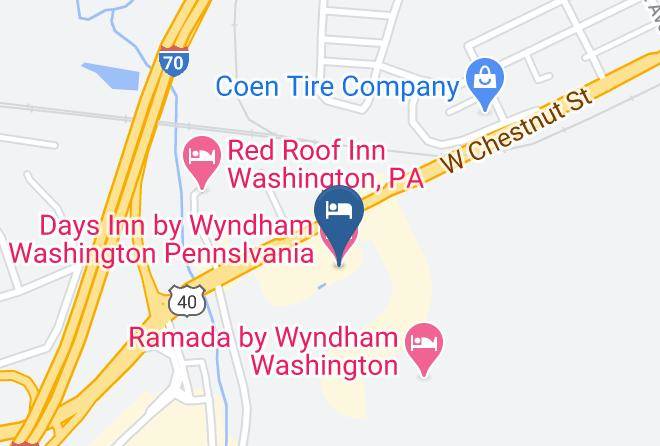 Washington - Days Inn By Wyndham Washington Pennslvania Maps