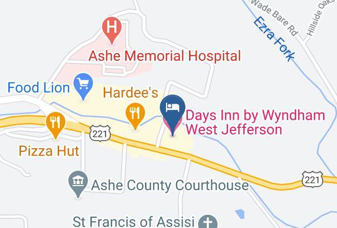 Ashe - Days Inn By Wyndham West Jefferson Maps