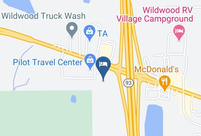 Sumter - Days Inn By Wyndham Wildwood I 75 Maps