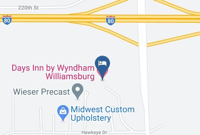 Iowa - Days Inn By Wyndham Williamsburg Maps
