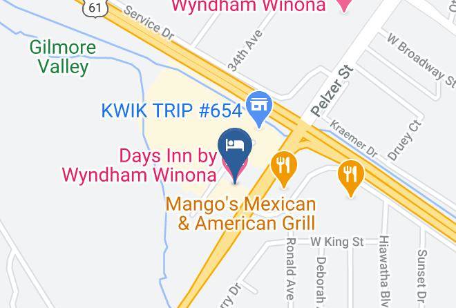 Winona - Days Inn By Wyndham Winona Maps