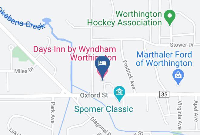 Days Inn By Wyndham Worthington Map
