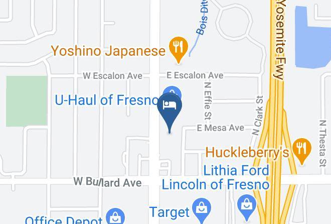 Fresno - Days Inn By Wyndham Yosemite Area Maps