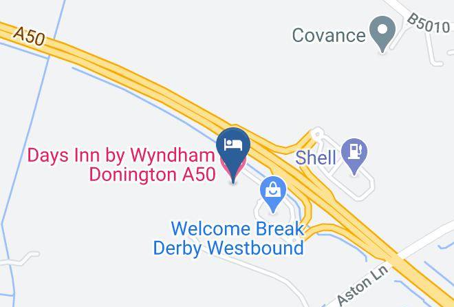 Derbyshire - Days Inn By Wyndham Donington A50 Maps