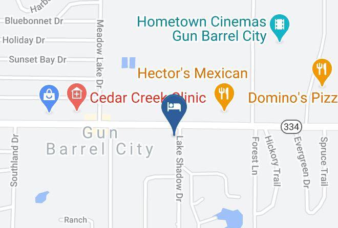 Henderson - Days Inn Gun Barrel City Maps