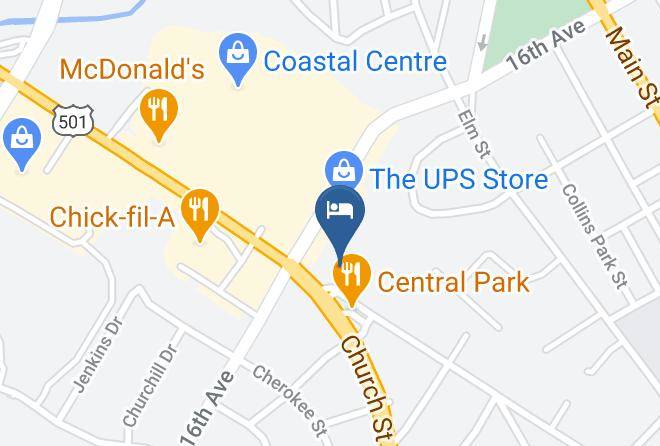 Days Inn Myrtle Beach Map