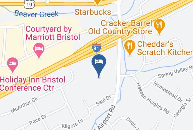 Bristol City - Days Inn & Suites Bristol Maps