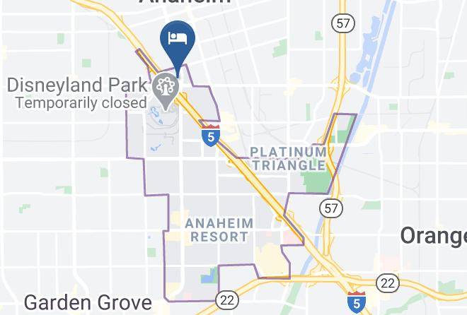 Orange - Days Inn & Suites By Wyndham Anaheim At Disneyland Park Maps