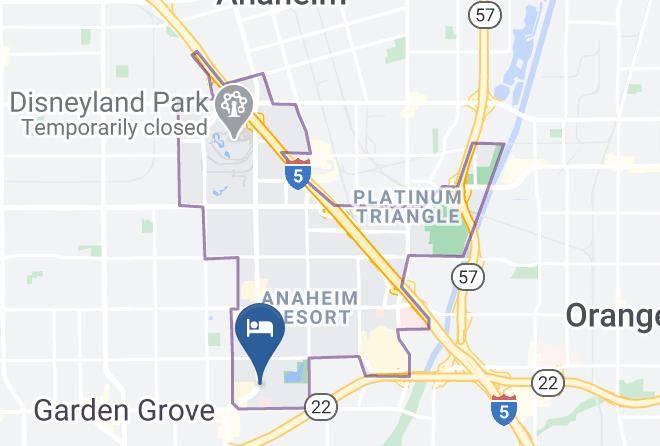 Orange - Days Inn & Suites By Wyndham Anaheim Resort Maps