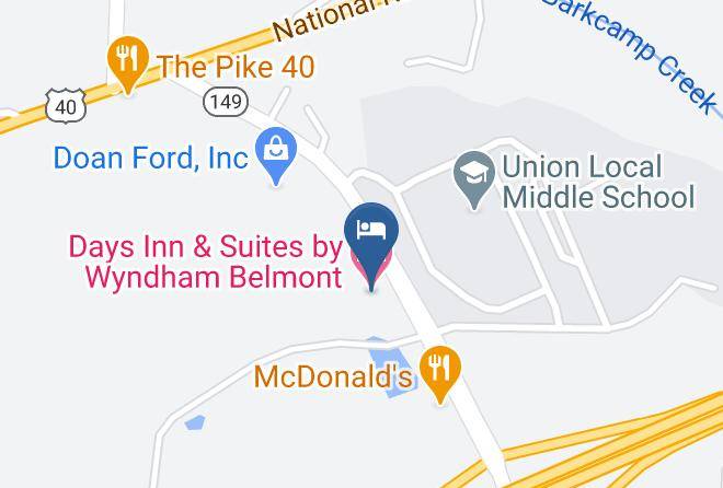 Days Inn & Suites By Wyndham Belmont Map