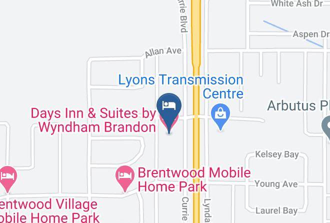 Days Inn & Suites By Wyndham Brandon Map