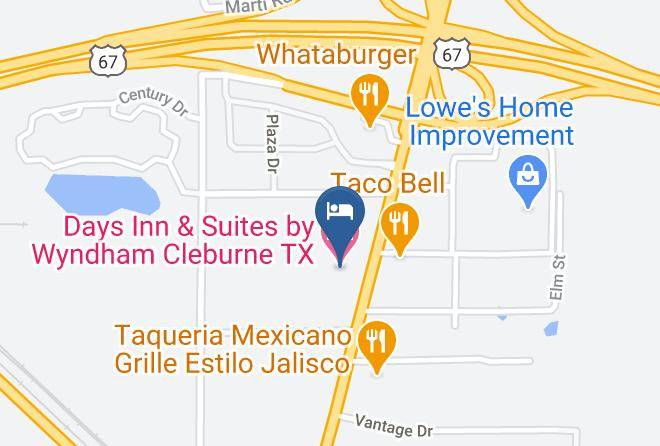 Johnson - Days Inn & Suites By Wyndham Cleburne Tx Maps