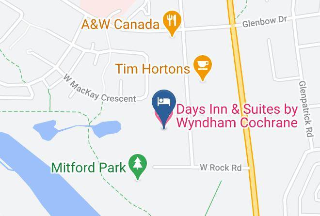 Days Inn & Suites By Wyndham Cochrane Map - Alberta - Division 6