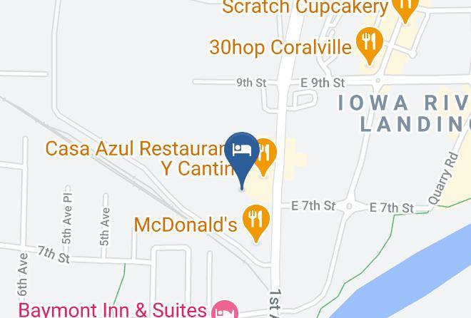 Days Inn & Suites By Wyndham Coralville Iowa City Map