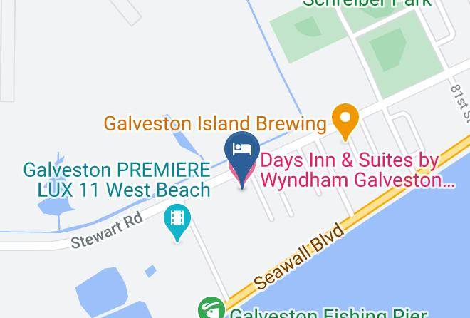 Galveston - Days Inn & Suites By Wyndham Galveston West Seawall Maps