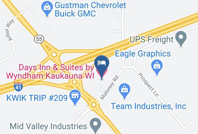 Outagamie - Days Inn & Suites By Wyndham Kaukauna Wi Maps
