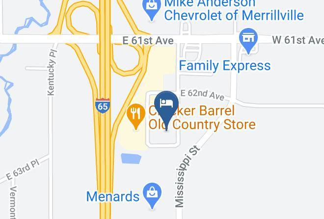 Lake - Days Inn & Suites By Wyndham Merrillville Maps