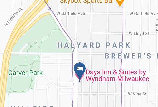Milwaukee - Days Inn & Suites By Wyndham Milwaukee Maps