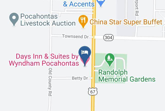 Randolph - Days Inn & Suites By Wyndham Pocahontas Maps