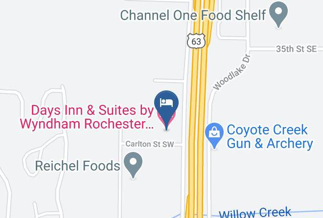 Days Inn & Suites By Wyndham Rochester Mayo Clinic South Map