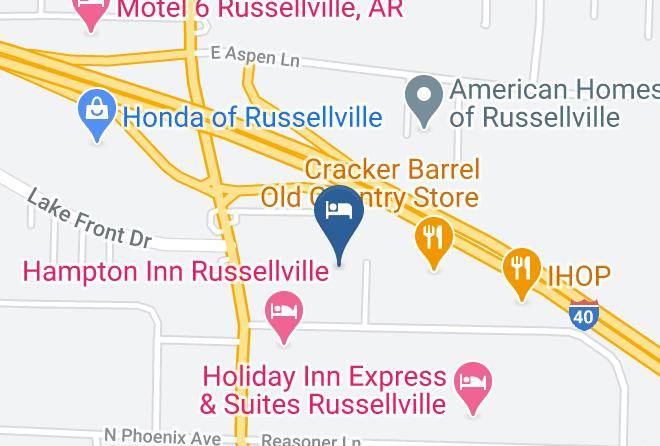 Days Inn & Suites By Wyndham Russellville Map