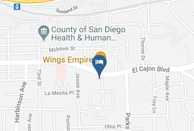 Days Inn & Suites By Wyndham San Diego Sdsu Map