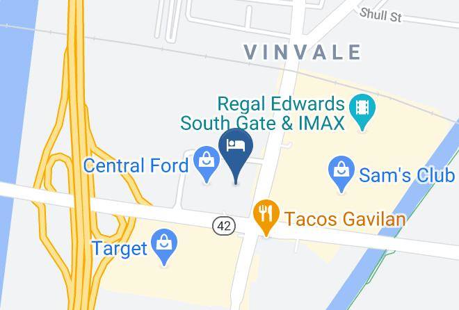 Los Angeles - Days Inn & Suites By Wyndham South Gate Maps