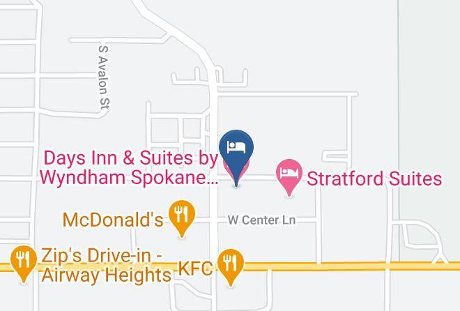 Days Inn & Suites By Wyndham Spokane Airport Airway Heights Map