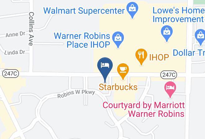 Houston - Days Inn & Suites By Wyndham Warner Robins Near Robins Afb Maps