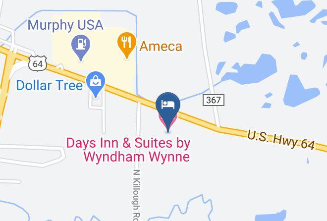 Days Inn & Suites By Wyndham Wynne Map