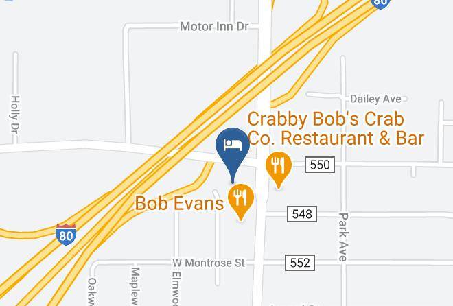 Days Inn & Suites By Wyndham Youngstown Girard Ohio Map