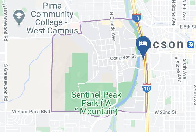 Pima - Red Lion Inn & Suites Tucson Downtown Maps