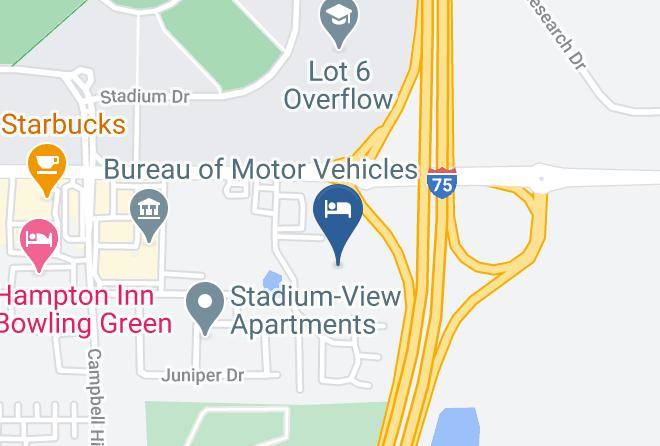 Days Inn & Suites By Wyndham Bowling Green Map