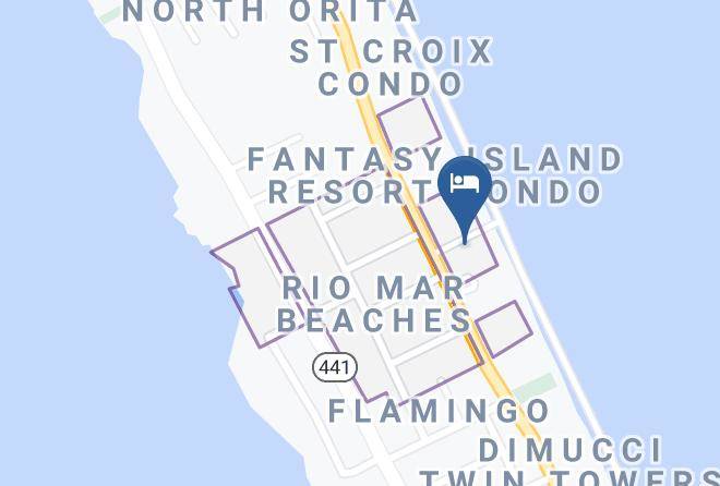 Daytona Shores Inn And Suites Map