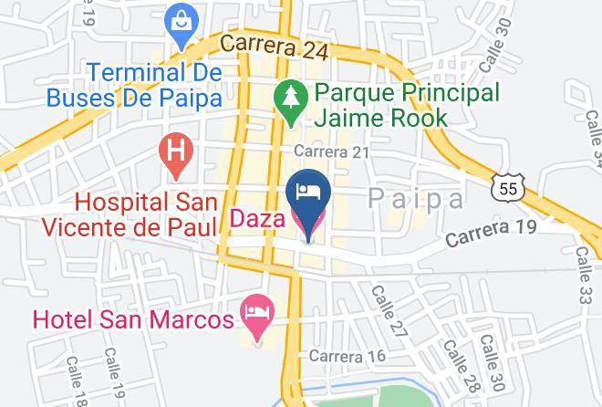 Paipa - Daza Hotel Maps