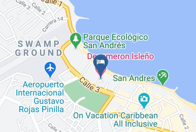 Decameron Isleno Map