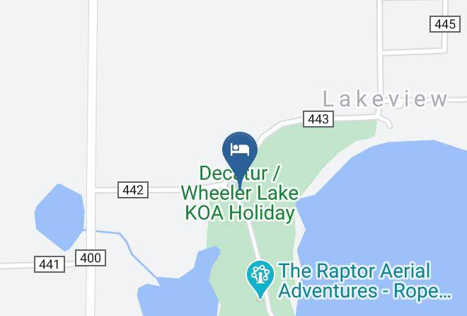 Decatur Wheeler Lake Koa Holiday Map
