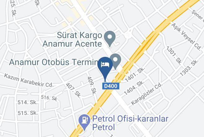 Anamur - Dedehan Otel Maps