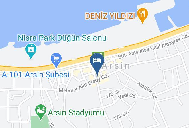 Arsin - Dedehan Otel Arsin Maps