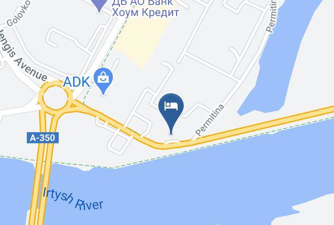 Ust Kamenogorsk - Dedeman Oskemen Tavros Hotel Maps