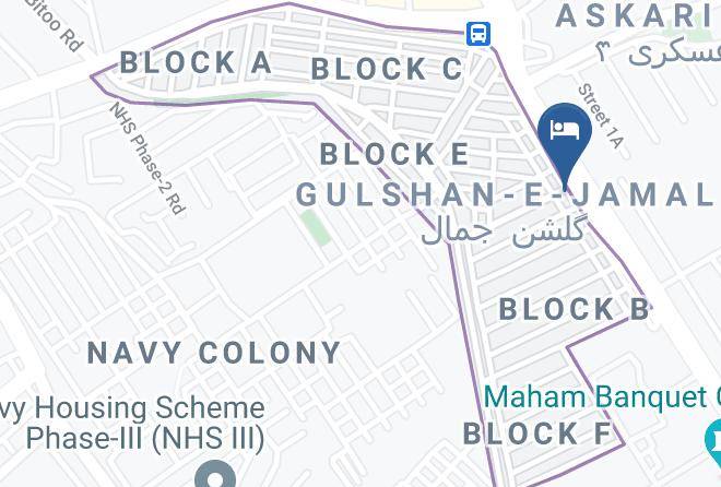 Karachi - Dedys Hotel Rashid Minhas Maps