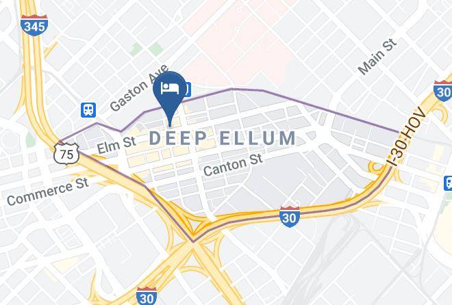 Dallas - Deep Ellum Hostel Maps