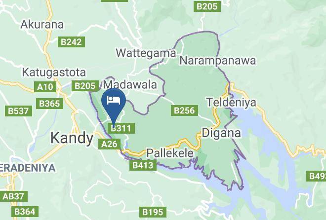 Kandy - Deer Point Hotel Affordable Hotel For Sri Lankans & Foreigners Maps