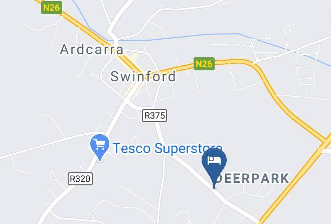 Swinford - Deerpark Manor B&b Maps