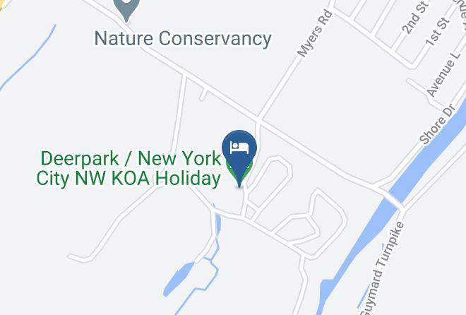 Deerpark New York City Nw Koa Holiday Map