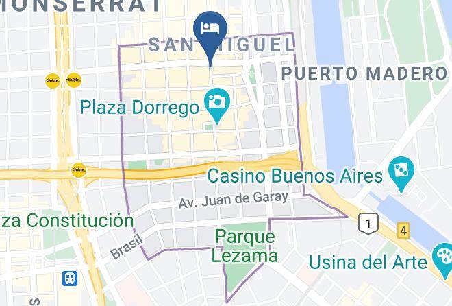 Buenos Aires - Defensa 821 Bed And Breakfast Maps