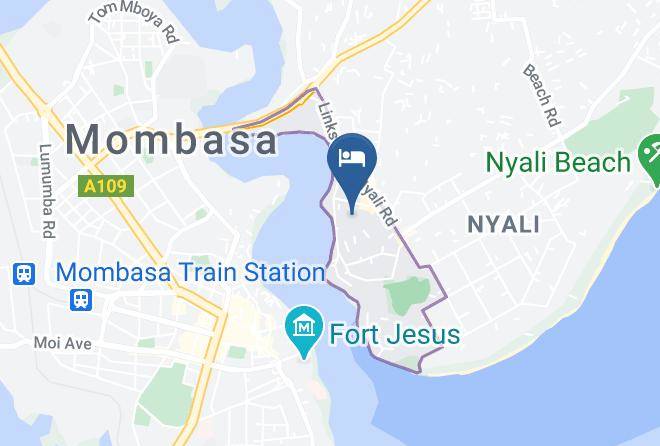 Mombasa - Dekis Hotel Nyali Maps