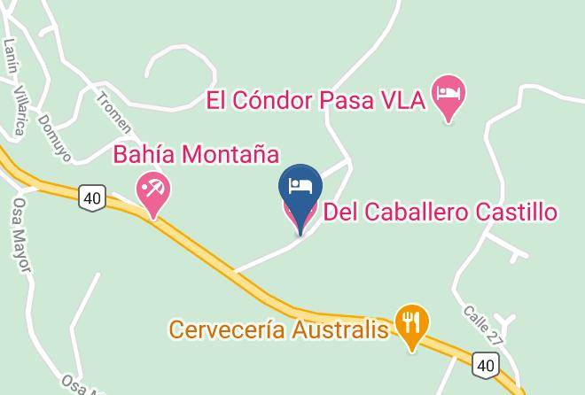 Villa La Angostura - Del Caballero Castillo Hotel Maps