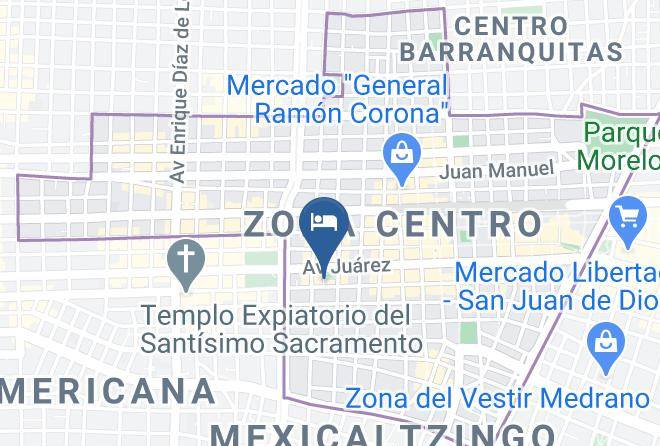 Guadalajara - Del Carmen Concept Hotel Maps