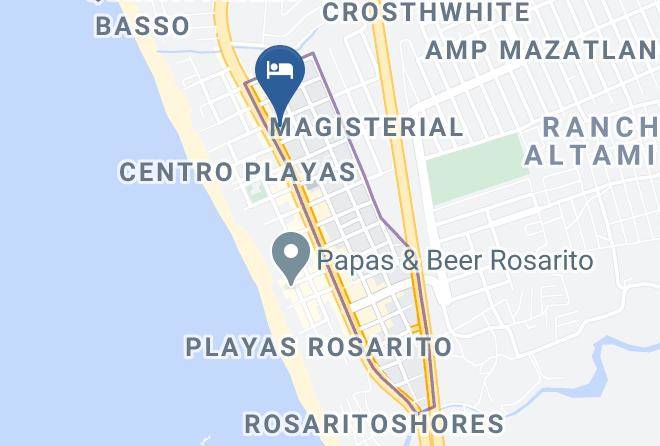 Rosarito Beach Municipality - Del Mar Inn Rosarito Maps